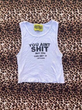 graphic rib-knit y2k tank top